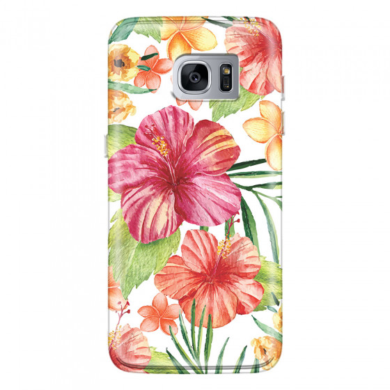 SAMSUNG - Galaxy S7 Edge - Soft Clear Case - Tropical Vibes