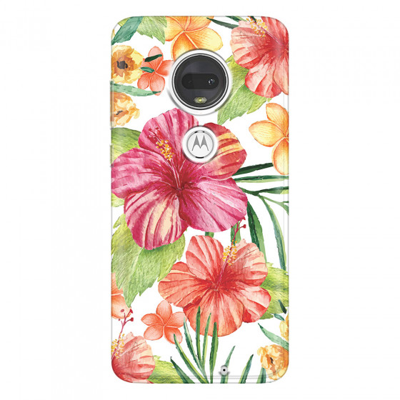 MOTOROLA by LENOVO - Moto G7 - Soft Clear Case - Tropical Vibes