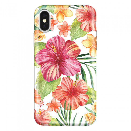 APPLE - iPhone X - Soft Clear Case - Tropical Vibes