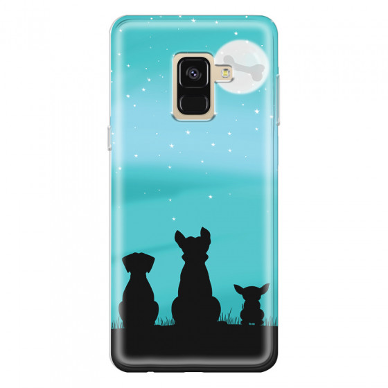 SAMSUNG - Galaxy A8 - Soft Clear Case - Dog's Desire Blue Sky