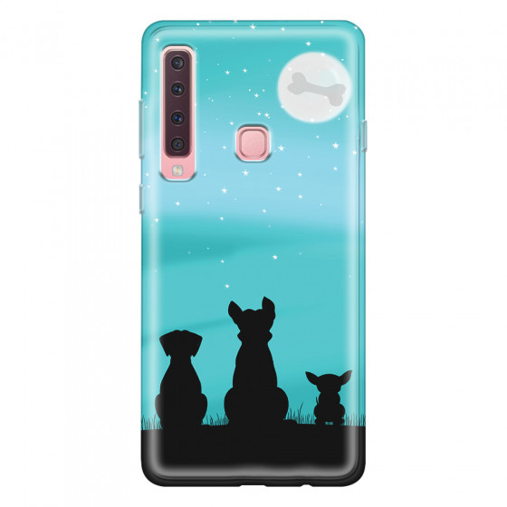 SAMSUNG - Galaxy A9 2018 - Soft Clear Case - Dog's Desire Blue Sky