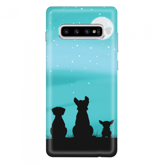 SAMSUNG - Galaxy S10 - Soft Clear Case - Dog's Desire Blue Sky