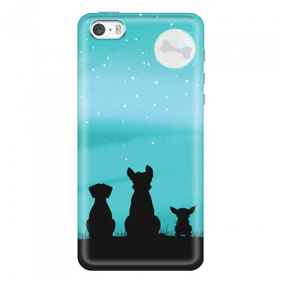 APPLE - iPhone 5S - Soft Clear Case - Dog's Desire Blue Sky