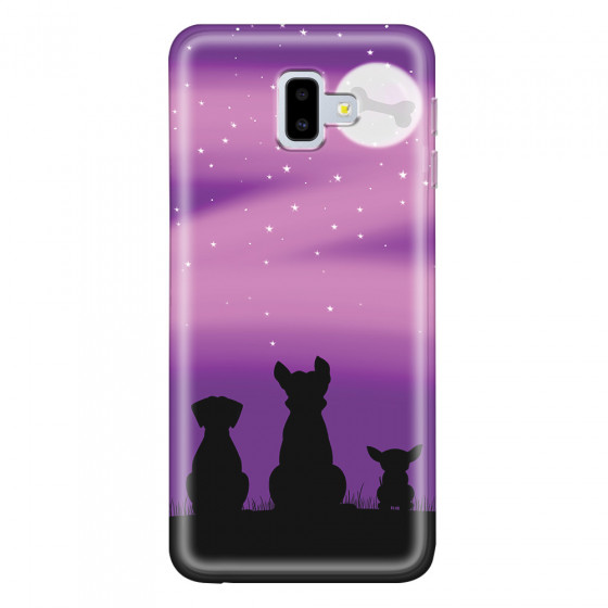 SAMSUNG - Galaxy J6 Plus - Soft Clear Case - Dog's Desire Violet Sky
