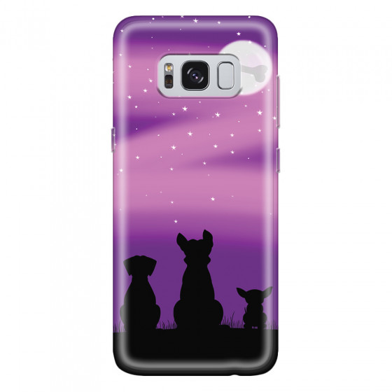 SAMSUNG - Galaxy S8 Plus - Soft Clear Case - Dog's Desire Violet Sky