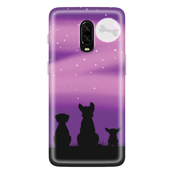 ONEPLUS - OnePlus 6T - Soft Clear Case - Dog's Desire Violet Sky