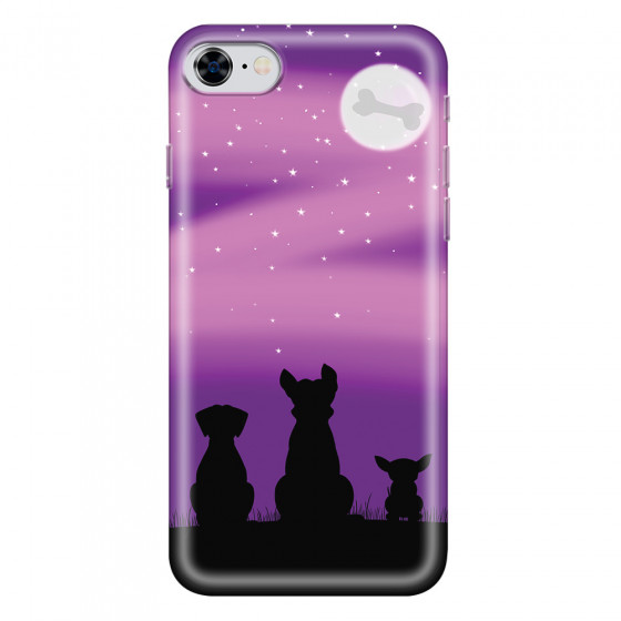 APPLE - iPhone 8 - Soft Clear Case - Dog's Desire Violet Sky