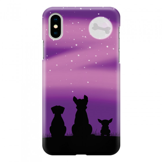 APPLE - iPhone X - 3D Snap Case - Dog's Desire Violet Sky