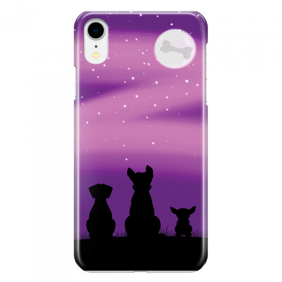 APPLE - iPhone XR - 3D Snap Case - Dog's Desire Violet Sky