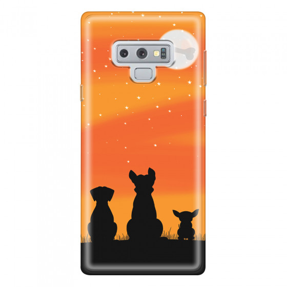 SAMSUNG - Galaxy Note 9 - Soft Clear Case - Dog's Desire Orange Sky