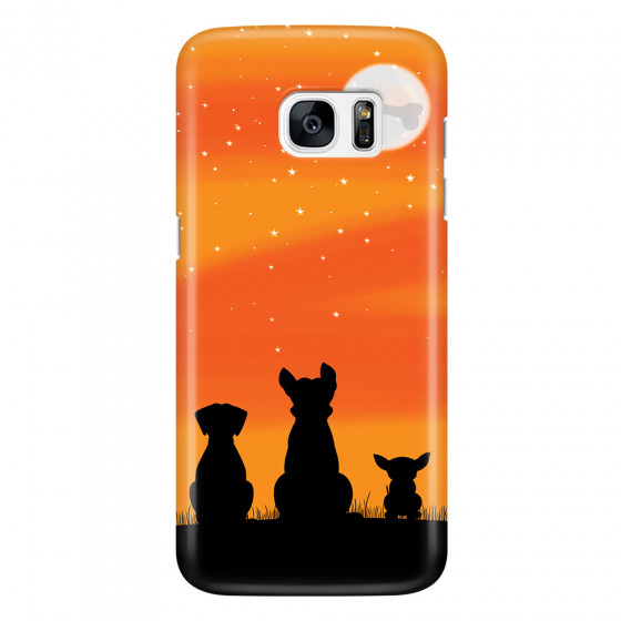 SAMSUNG - Galaxy S7 Edge - 3D Snap Case - Dog's Desire Orange Sky
