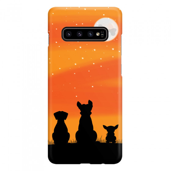 SAMSUNG - Galaxy S10 - 3D Snap Case - Dog's Desire Orange Sky