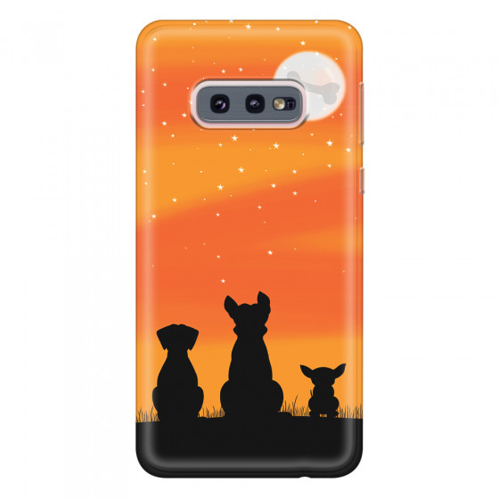 SAMSUNG - Galaxy S10e - Soft Clear Case - Dog's Desire Orange Sky
