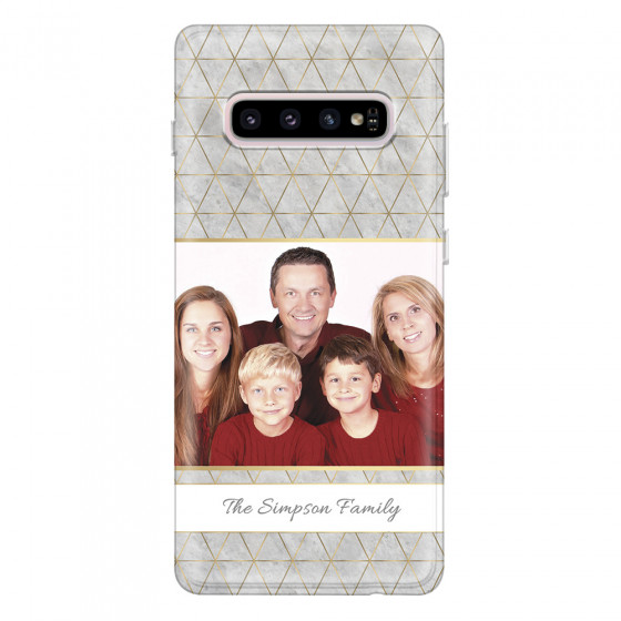 SAMSUNG - Galaxy S10 - Soft Clear Case - Happy Family