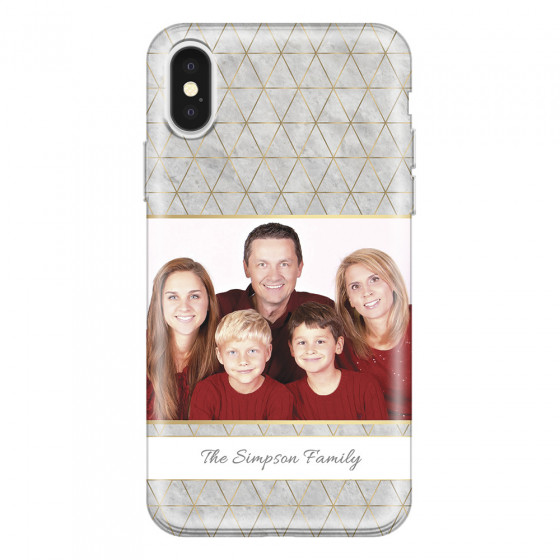 APPLE - iPhone X - Soft Clear Case - Happy Family