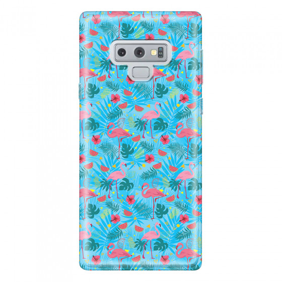 SAMSUNG - Galaxy Note 9 - Soft Clear Case - Tropical Flamingo IV