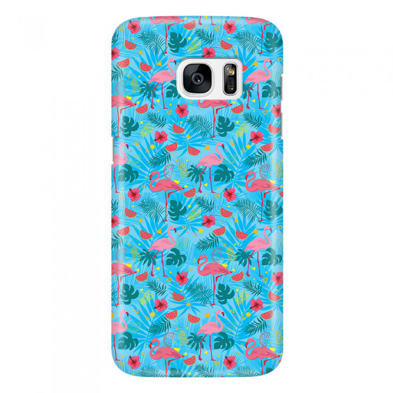 SAMSUNG - Galaxy S7 Edge - 3D Snap Case - Tropical Flamingo IV