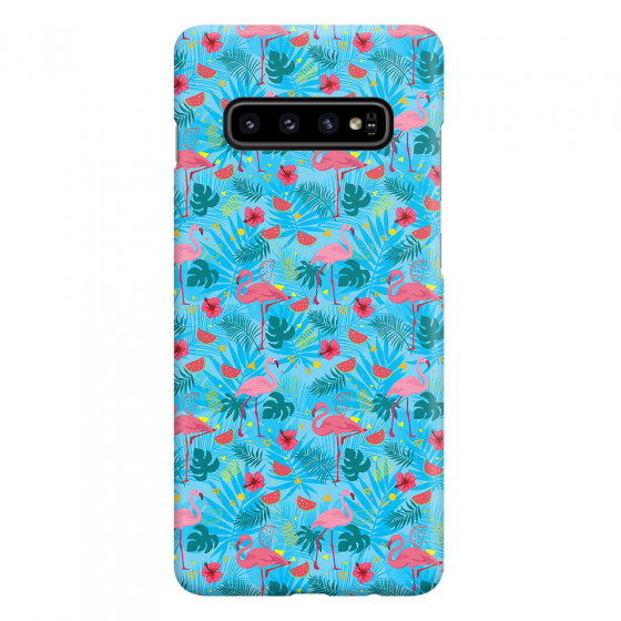 SAMSUNG - Galaxy S10 - 3D Snap Case - Tropical Flamingo IV