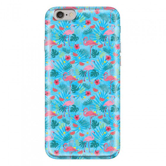APPLE - iPhone 6S Plus - Soft Clear Case - Tropical Flamingo IV