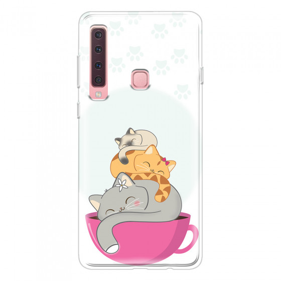 SAMSUNG - Galaxy A9 2018 - Soft Clear Case - Sleep Tight Kitty