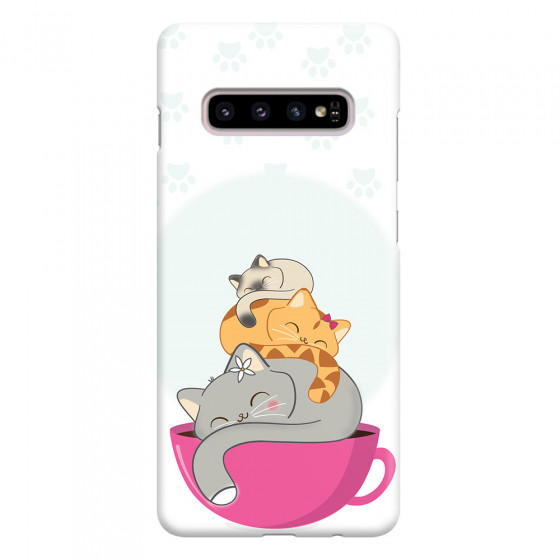 SAMSUNG - Galaxy S10 Plus - 3D Snap Case - Sleep Tight Kitty