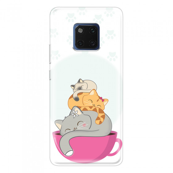HUAWEI - Mate 20 Pro - Soft Clear Case - Sleep Tight Kitty