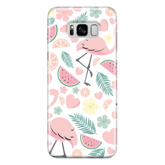 SAMSUNG - Galaxy S8 - 3D Snap Case - Tropical Flamingo III