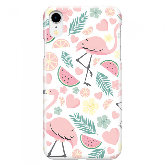 APPLE - iPhone XR - 3D Snap Case - Tropical Flamingo III