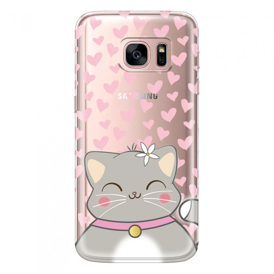 SAMSUNG - Galaxy S7 - Soft Clear Case - Kitty