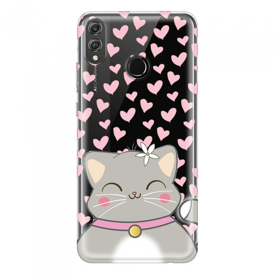 HONOR - Honor 8X - Soft Clear Case - Kitty