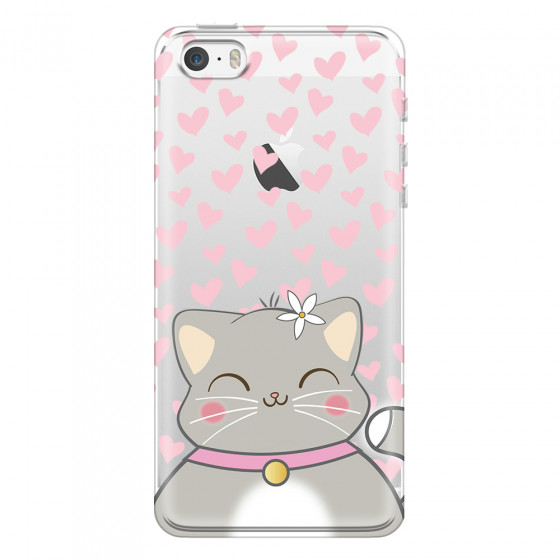 APPLE - iPhone 5S - Soft Clear Case - Kitty
