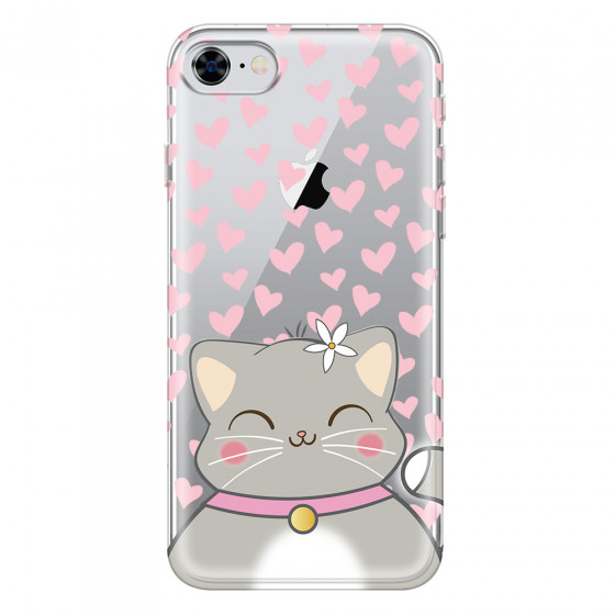 APPLE - iPhone 8 - Soft Clear Case - Kitty