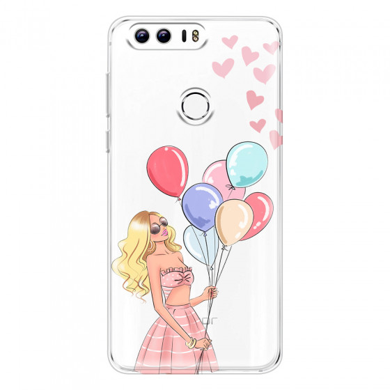 HONOR - Honor 8 - Soft Clear Case - Balloon Party