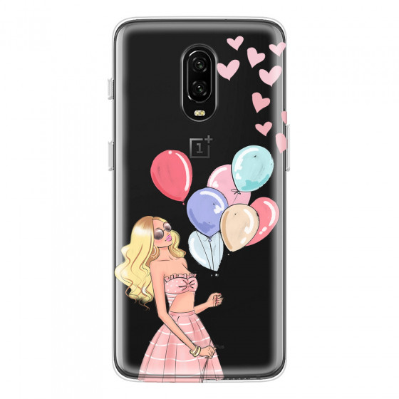 ONEPLUS - OnePlus 6T - Soft Clear Case - Balloon Party