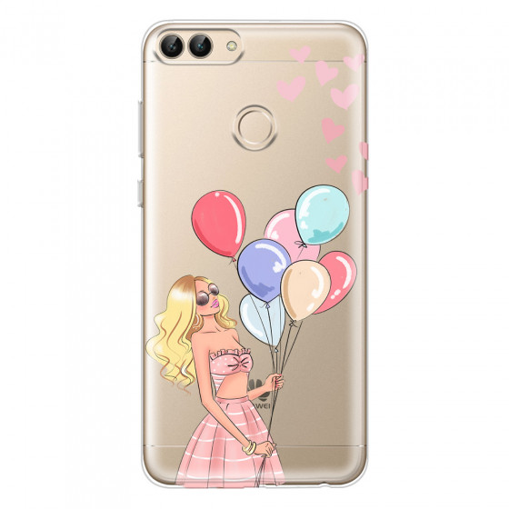 HUAWEI - P Smart 2018 - Soft Clear Case - Balloon Party
