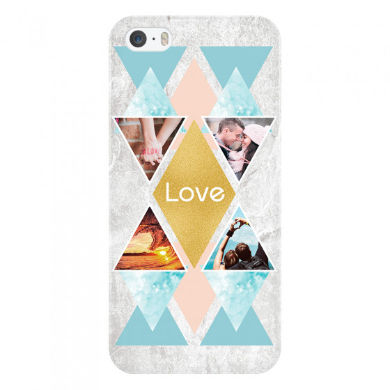APPLE - iPhone 5S - 3D Snap Case - Triangle Love Photo