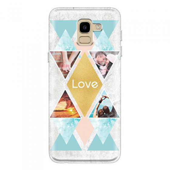 SAMSUNG - Galaxy J6 - Soft Clear Case - Triangle Love Photo