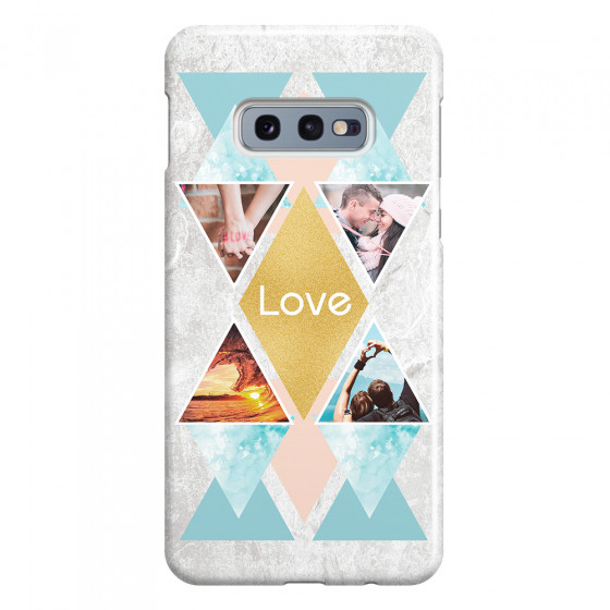 SAMSUNG - Galaxy S10e - 3D Snap Case - Triangle Love Photo