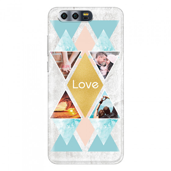 HONOR - Honor 9 - Soft Clear Case - Triangle Love Photo