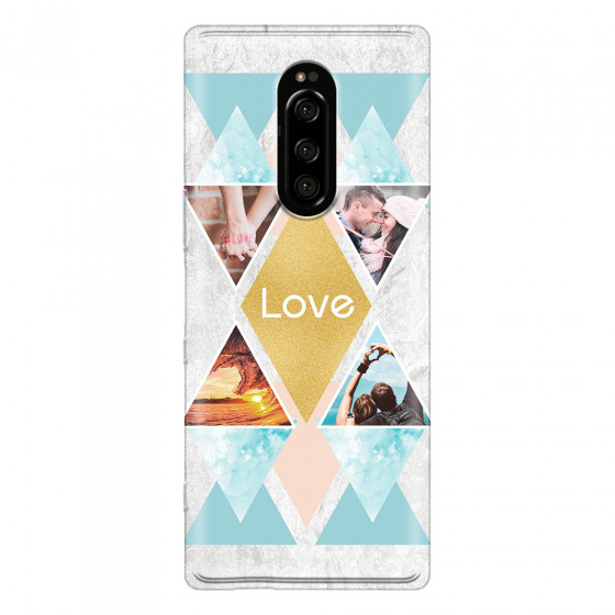 SONY - Sony 1 - Soft Clear Case - Triangle Love Photo