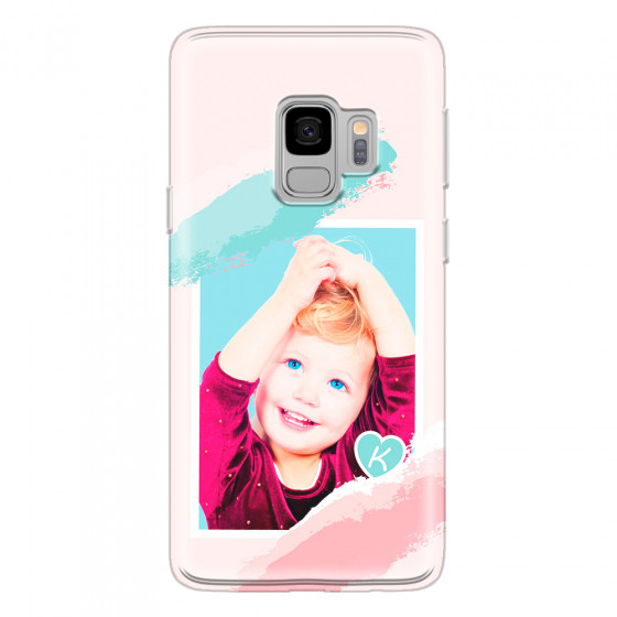 SAMSUNG - Galaxy S9 - Soft Clear Case - Kids Initial Photo