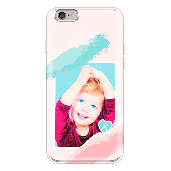 APPLE - iPhone 6S Plus - Soft Clear Case - Kids Initial Photo