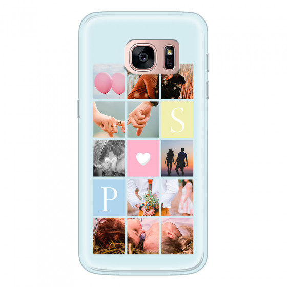 SAMSUNG - Galaxy S7 - Soft Clear Case - Insta Love Photo Linked
