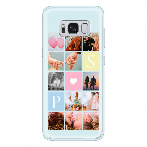 SAMSUNG - Galaxy S8 Plus - Soft Clear Case - Insta Love Photo Linked
