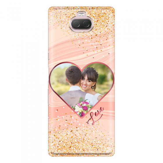 SONY - Sony 10 - Soft Clear Case - Glitter Love Heart Photo