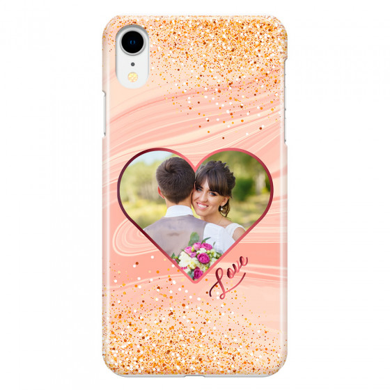 APPLE - iPhone XR - 3D Snap Case - Glitter Love Heart Photo