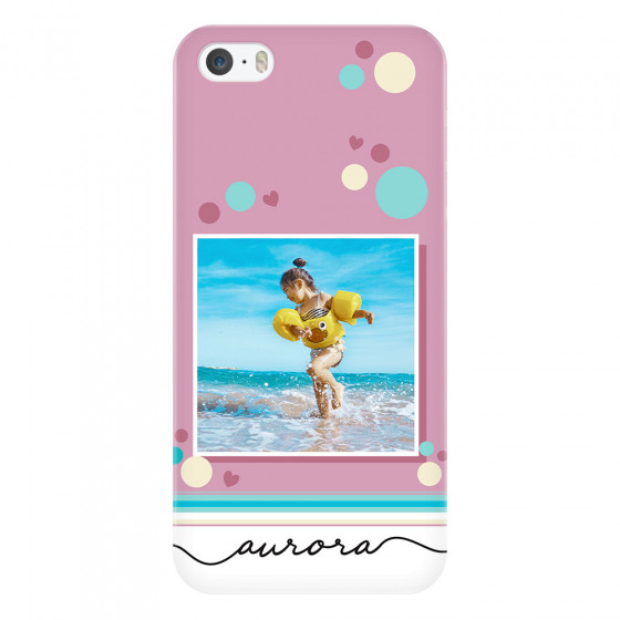 APPLE - iPhone 5S - 3D Snap Case - Cute Dots Photo Case