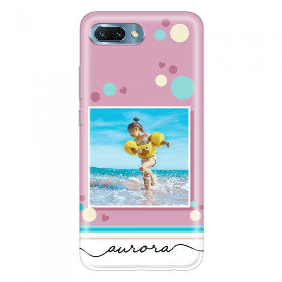 HONOR - Honor 10 - Soft Clear Case - Cute Dots Photo Case