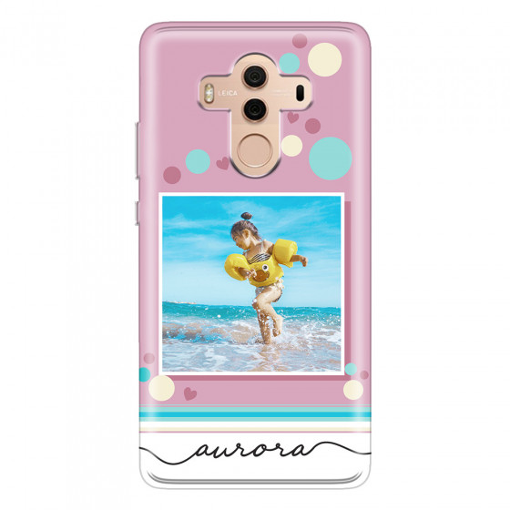 HUAWEI - Mate 10 Pro - Soft Clear Case - Cute Dots Photo Case