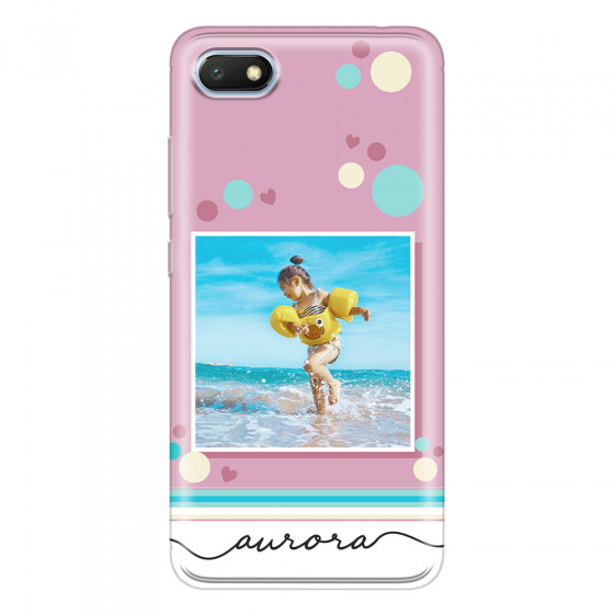 XIAOMI - Redmi 6A - Soft Clear Case - Cute Dots Photo Case